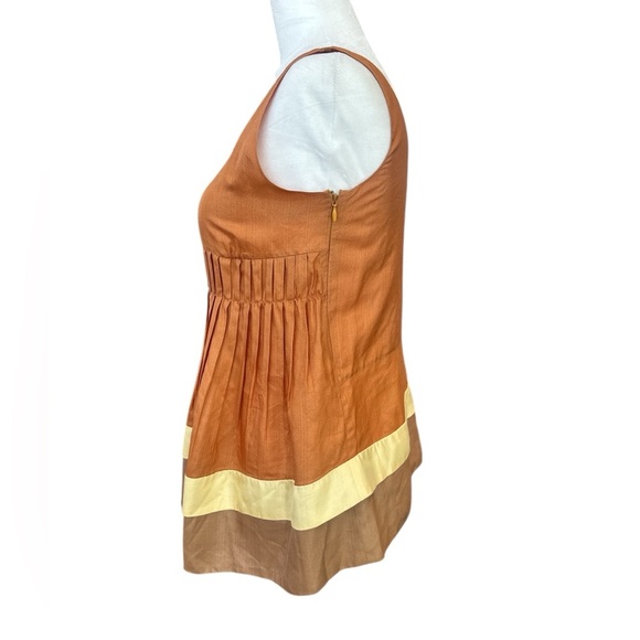 Marni Y2K Spring 06 Colorblock Silk Pintucked Blouse - Picture 4 of 9